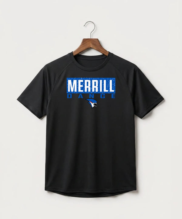Merrill Dance and Cheer - Black Tee - Full Front