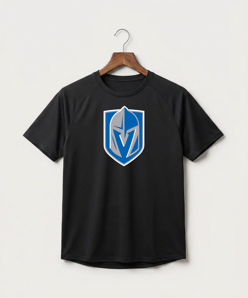 Lake Crystal-Welcome-Memorial High School Football (Boys) - Black Tee - Full Front