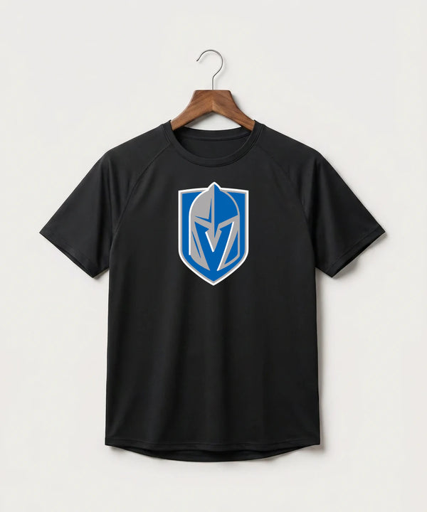 Lake Crystal-Welcome-Memorial High School Football (Boys) - Black Tee - Full Front