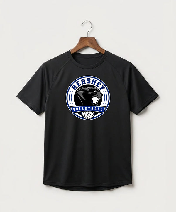 Hershey High School Volleyball Team Store - Black Tee - Full Front