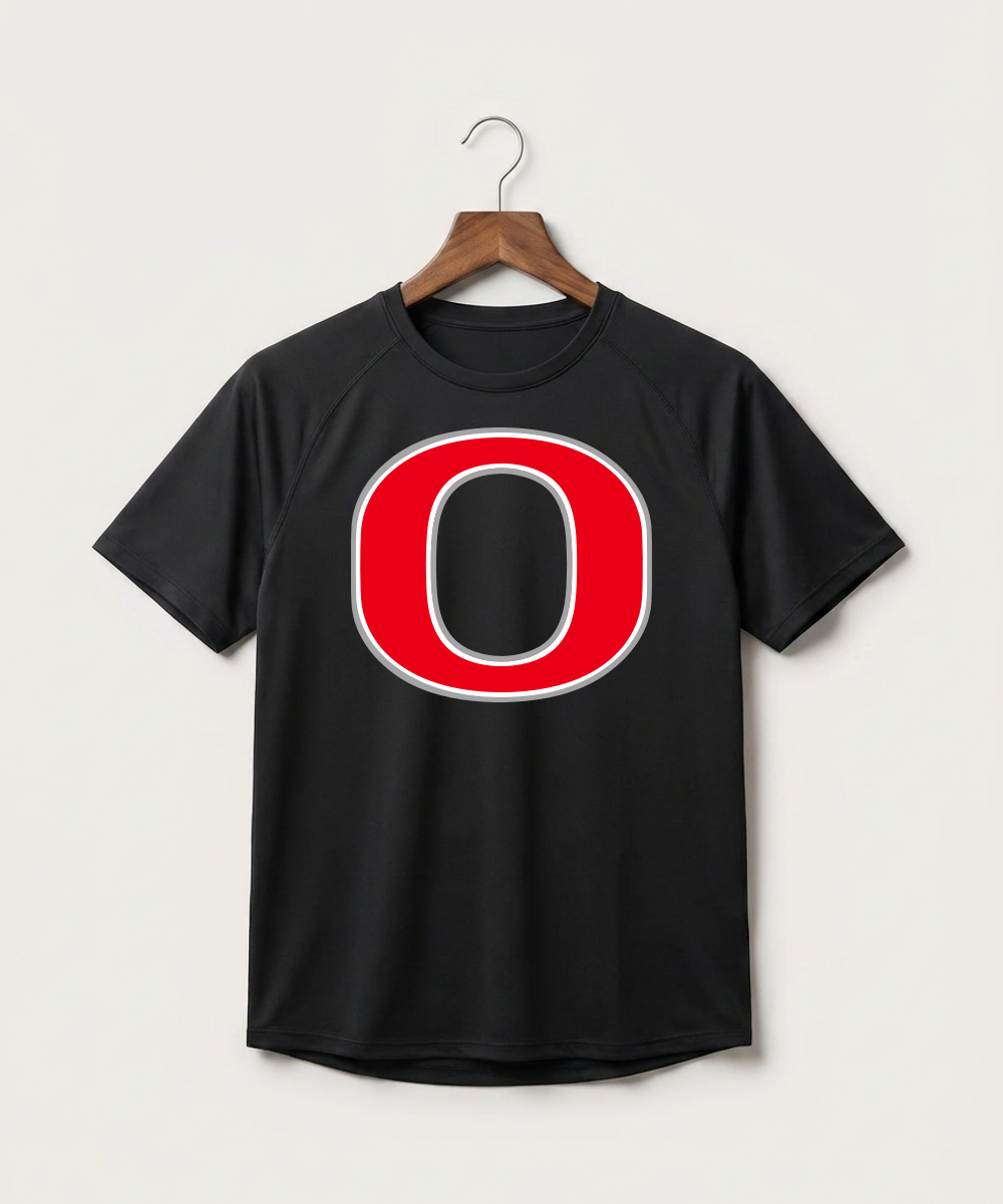 Osakis High School Athletics Coed - Black Tee - Full Front