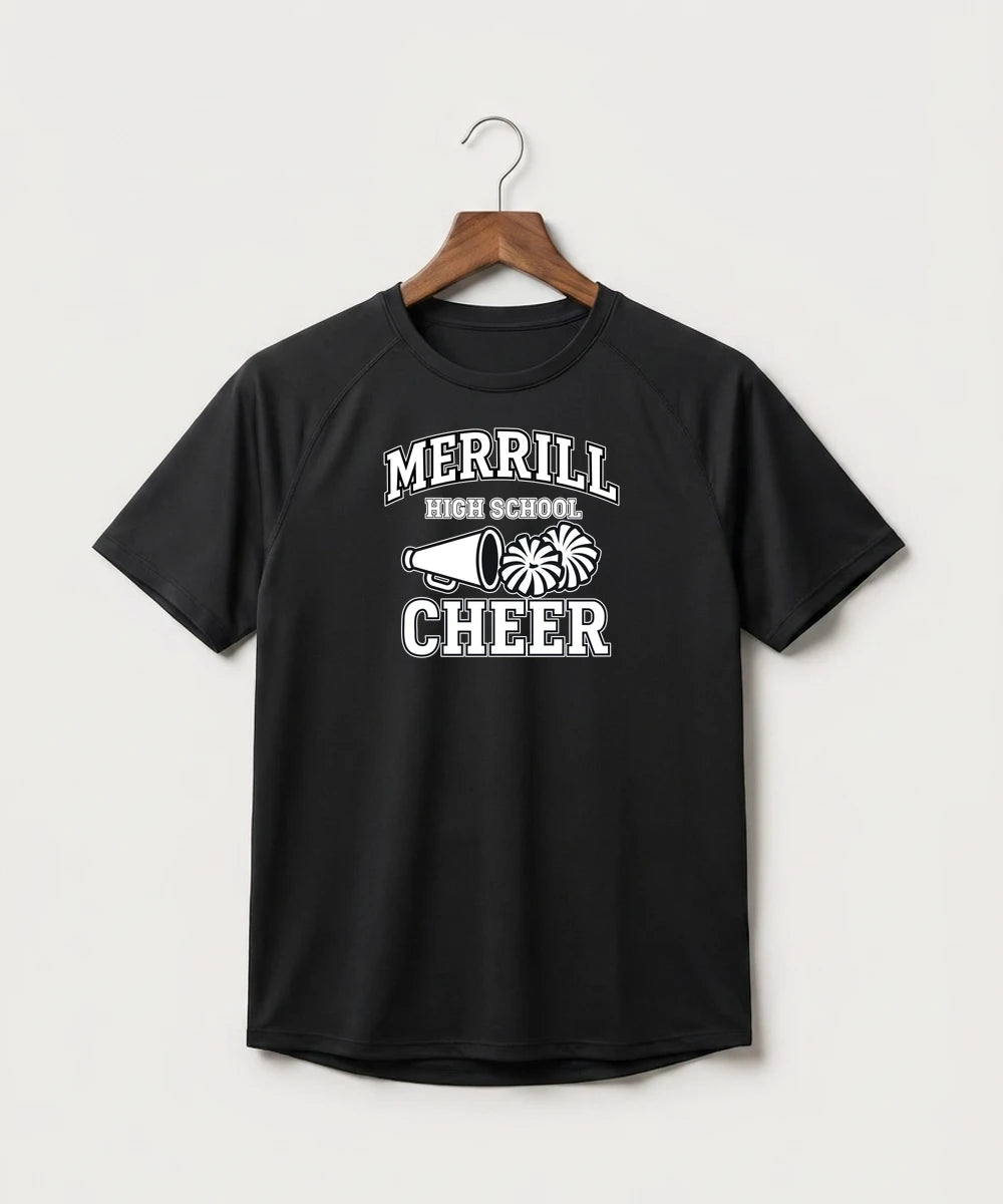 Merrill Dance and Cheer - Black Tee - Full Front