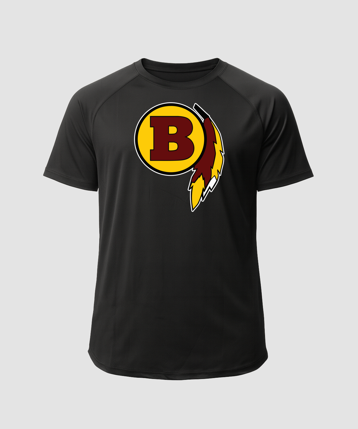 Benson Football - Black Tee - Full Front