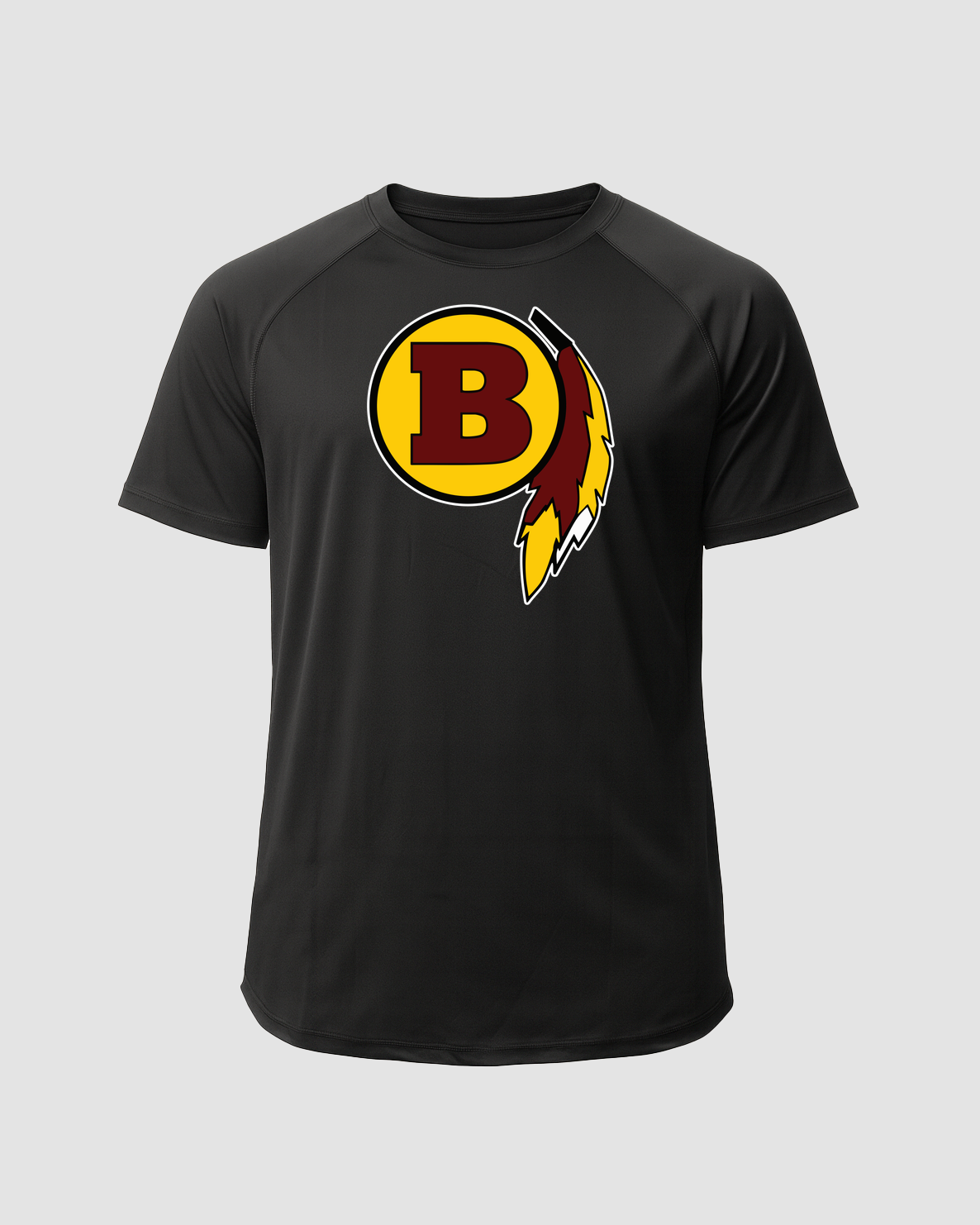 Benson Football - Black Tee - Full Front