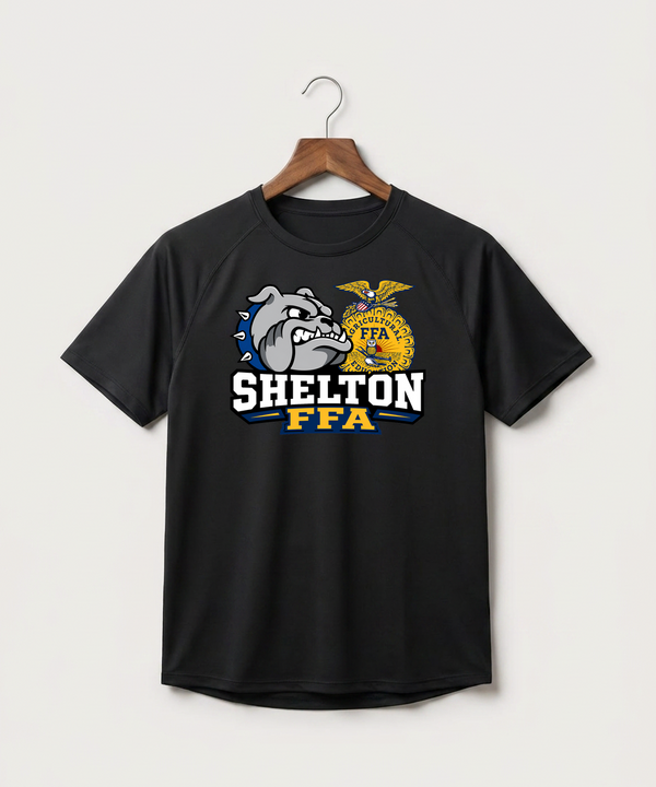 Shelton High School FFA general - Black Tee - Full Front