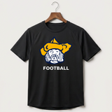 Polo HS Football general - Black Tee - Full Front