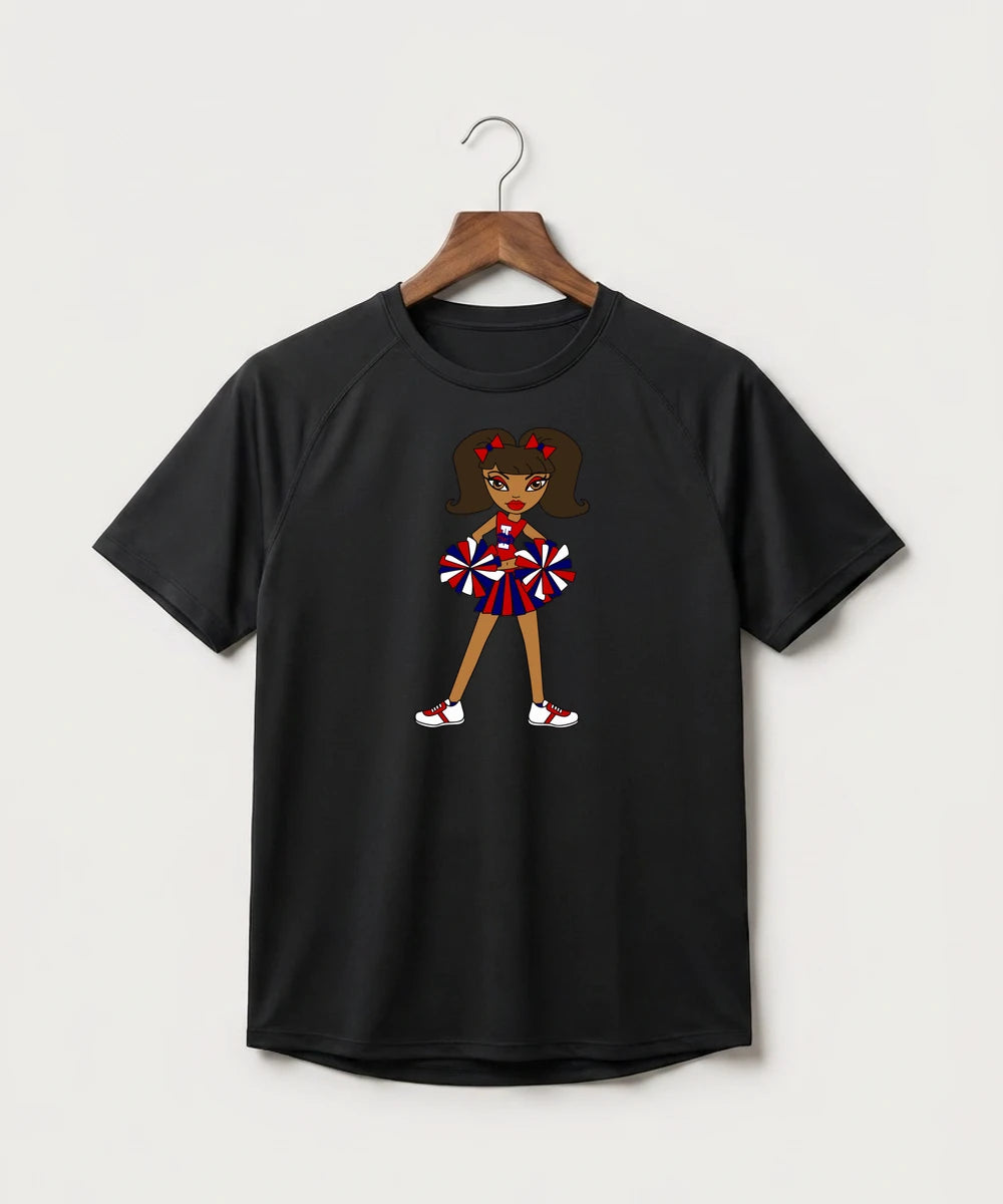 Independence High School Cheer Team - Black Tee - Full Front