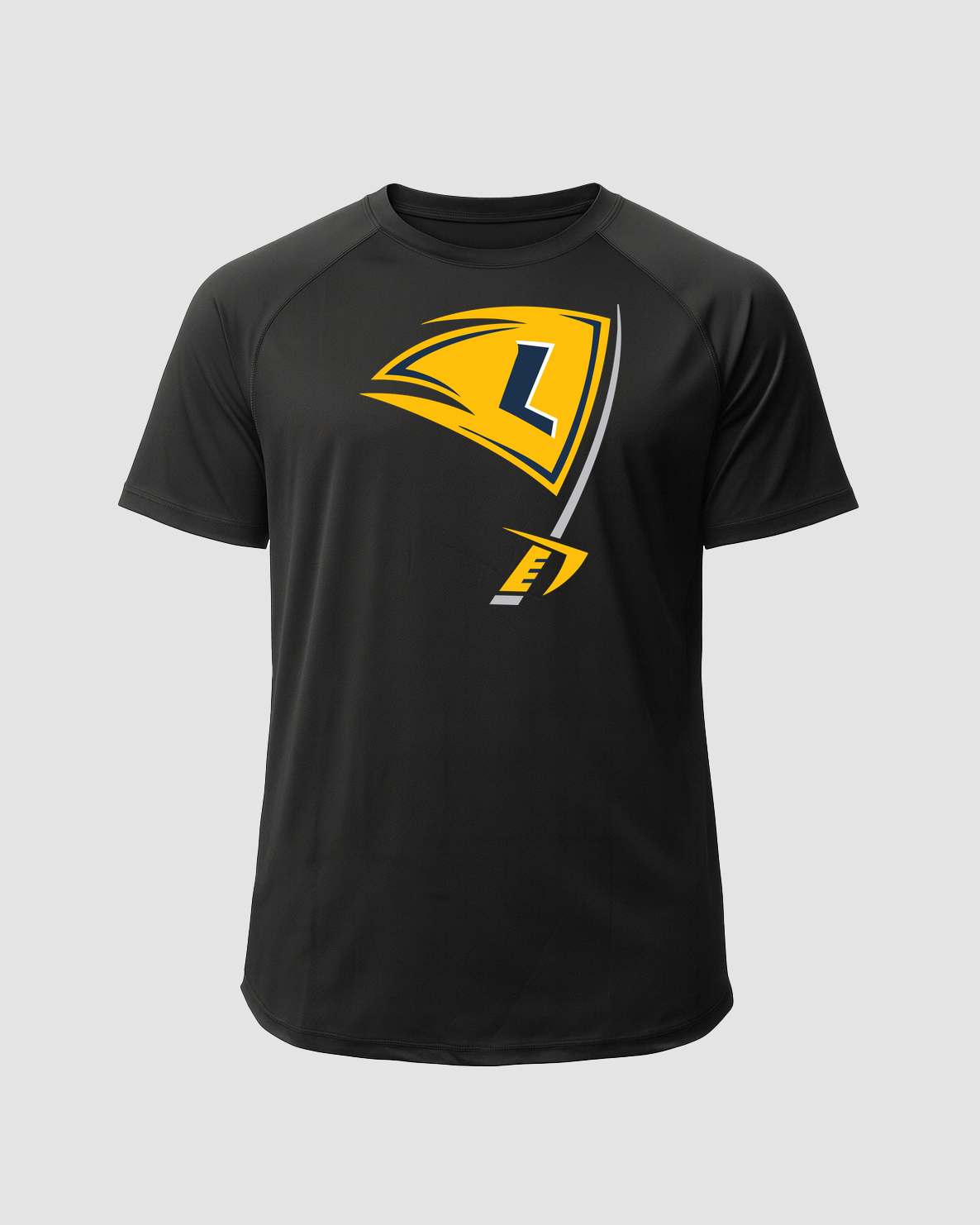 Howard Lake-Waverly-Winsted Football - Black Tee - Full Front