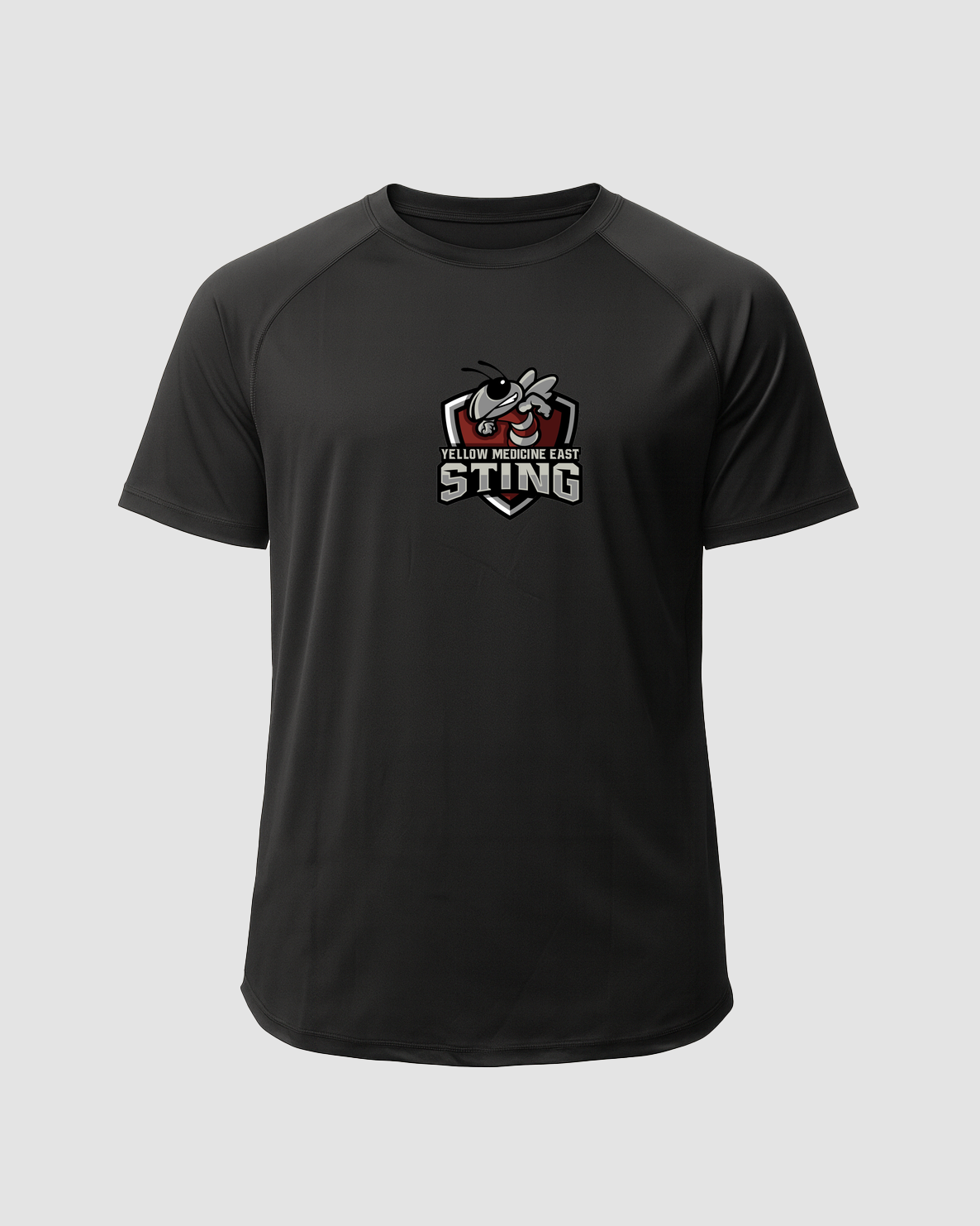 Yellow Medicine East Athletics - Black Tee - Full Front
