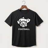 Polo HS Football general - Black Tee - Full Front