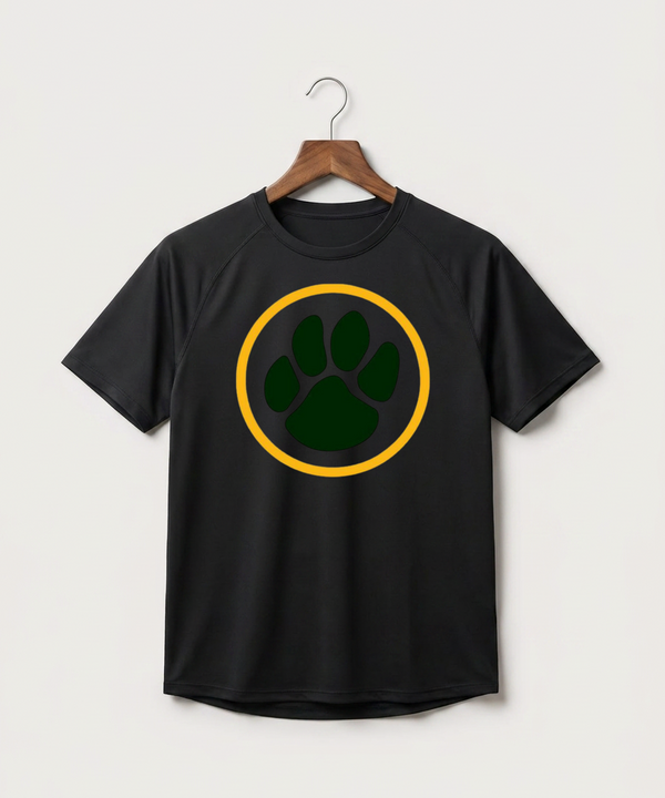 Ashwaubenon High School Football Team Store - Black Tee - Full Front