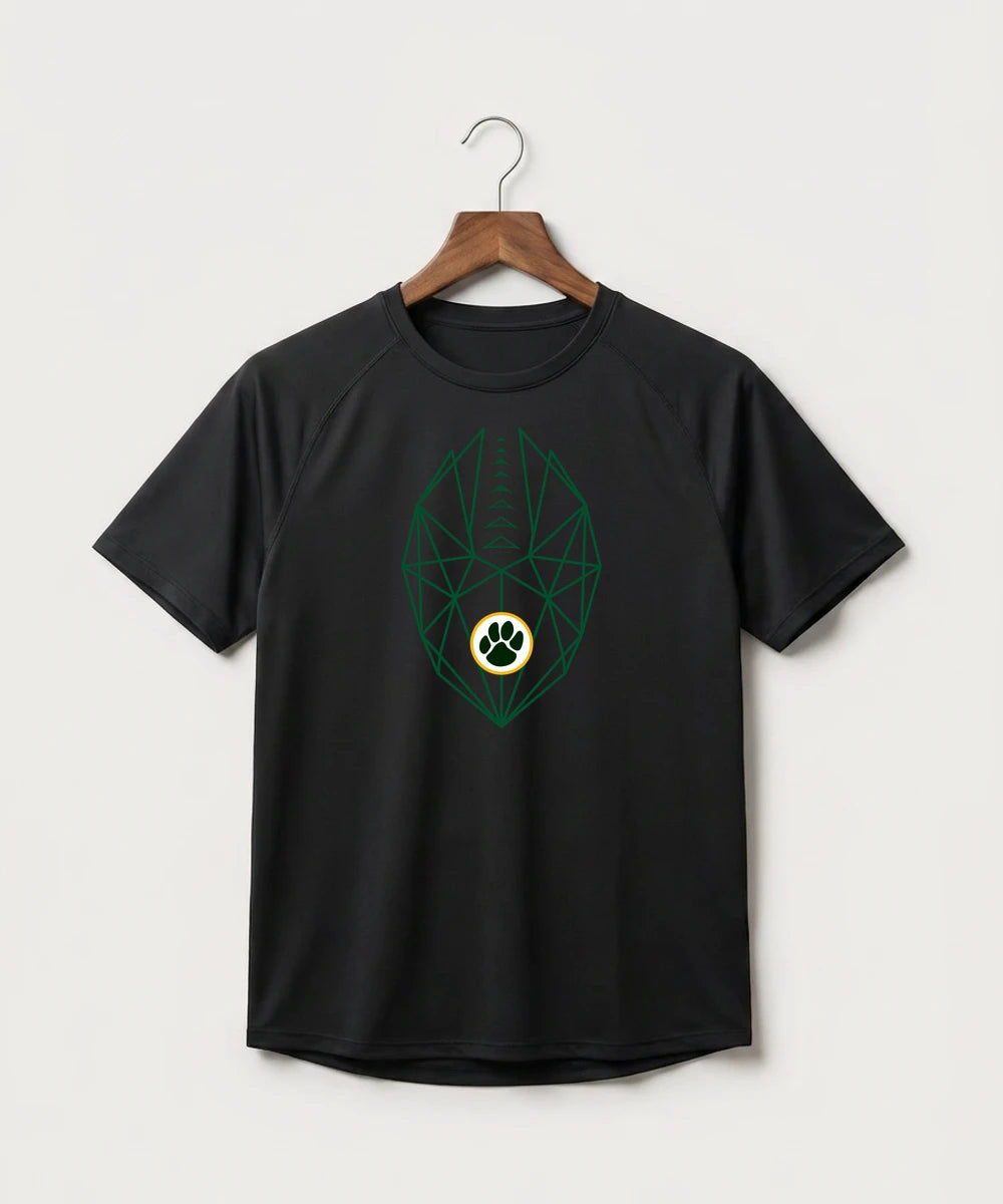 Ashwaubenon High School Football (Boys) (Sandbox) - Black Tee - Full Front