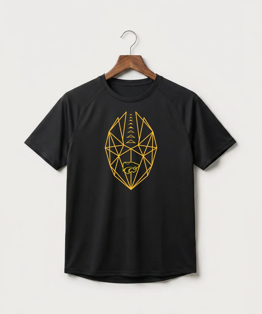Le-Win Football - Black Tee - Full Front