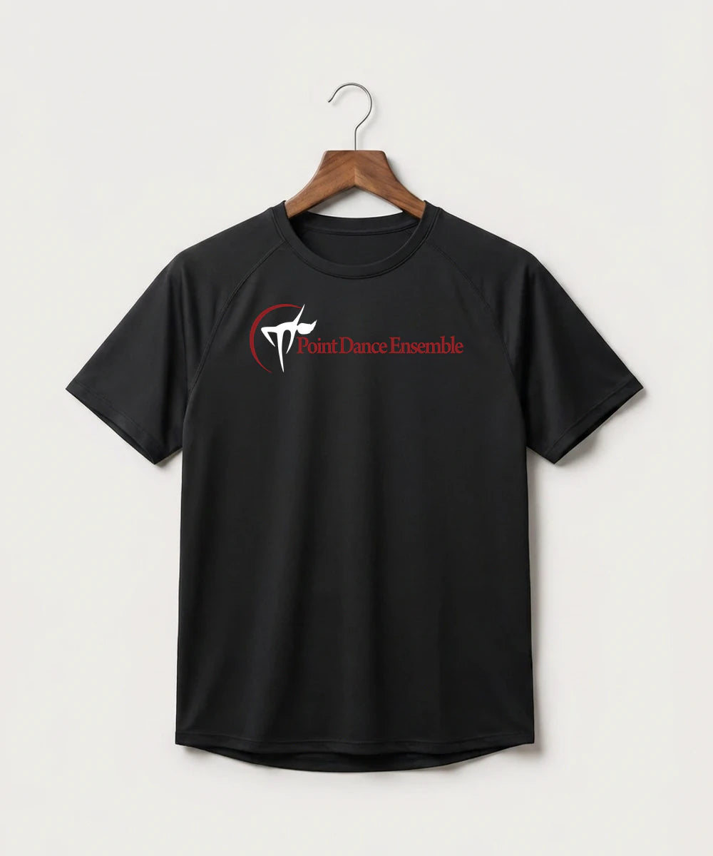 Point Dance Ensemble Dance - Black Tee - Full Front
