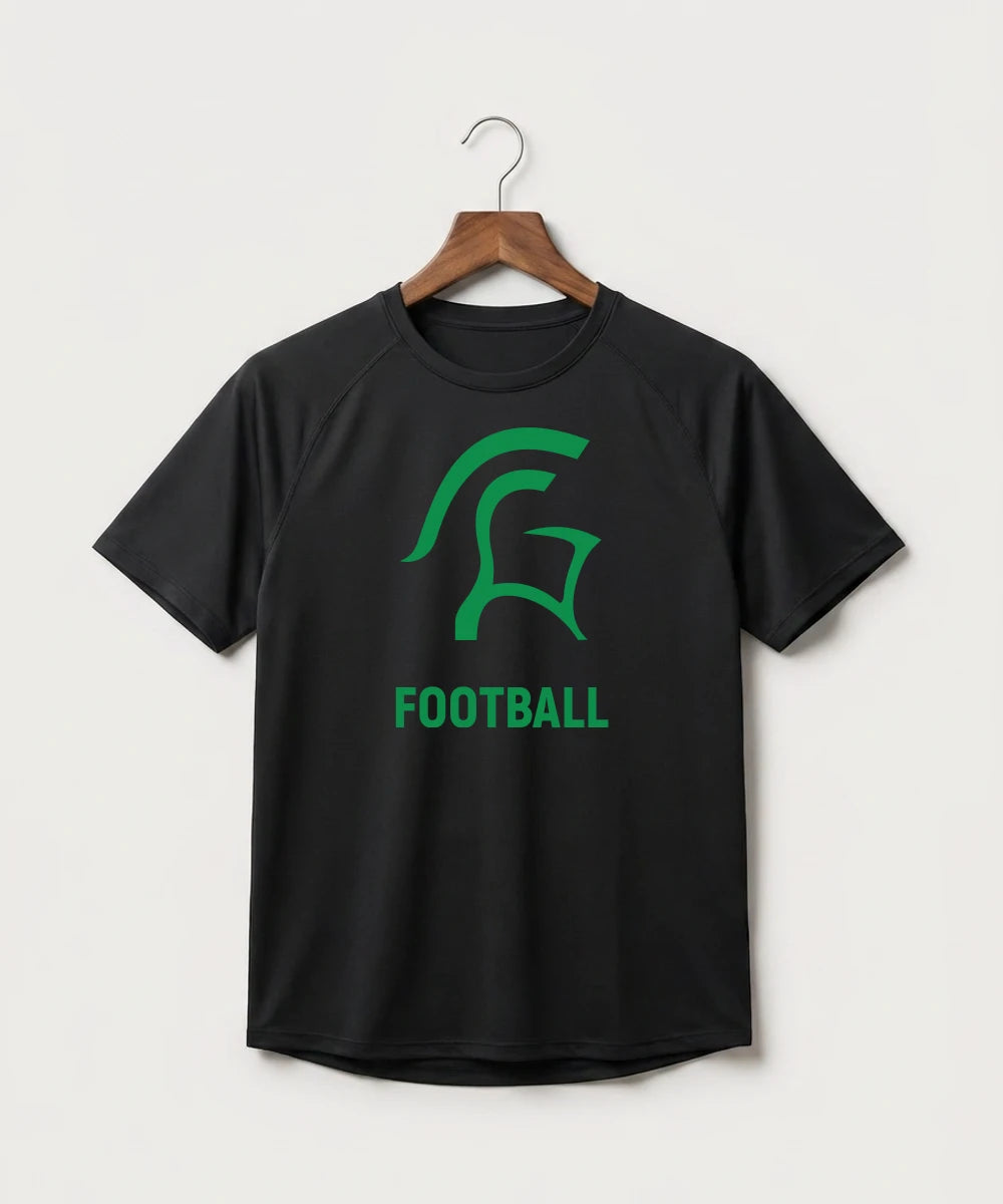 La Crescent-Hokah High School Football (Boys) - Black Tee - Full Front