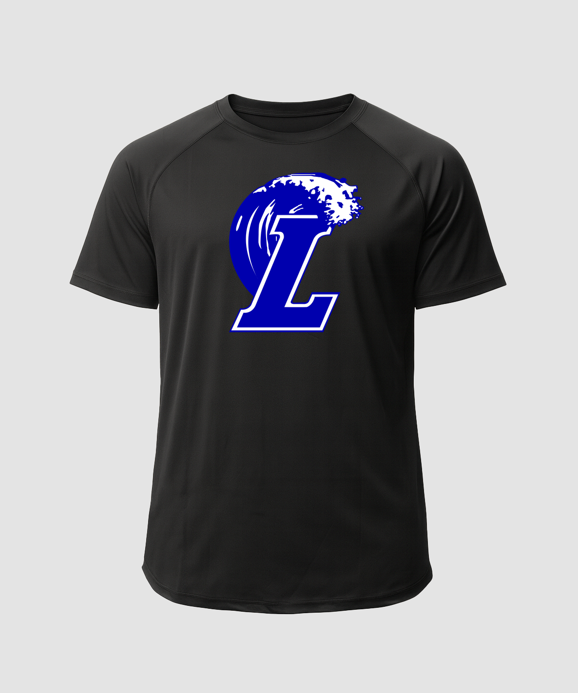 Lakeview Football - Black Tee - Full Front