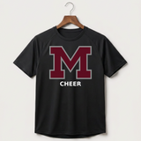 Moline Cheer general - Black Tee - Full Front