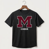Moline Cheer general - Black Tee - Full Front
