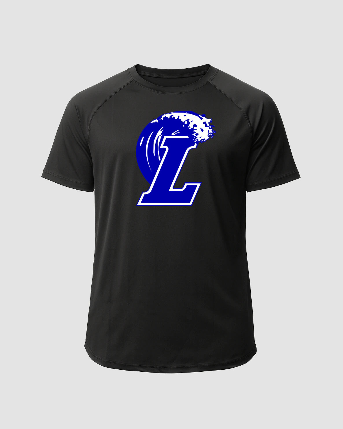 Lakeview Football - Black Tee - Full Front