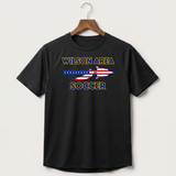 Wilson Area School Soccer Soccer - Black Tee - Full Front