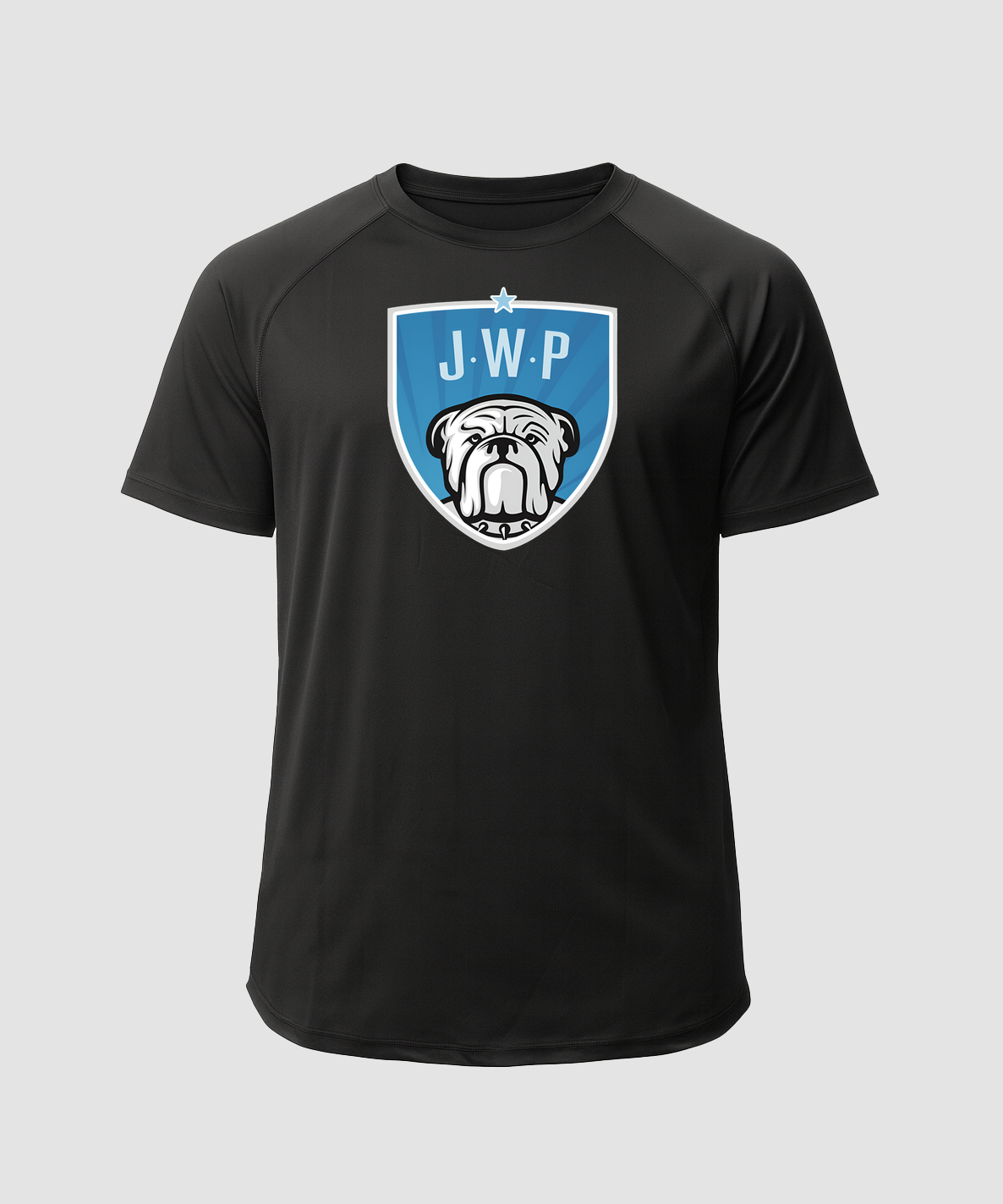 JWP Football - Black Tee - Full Front