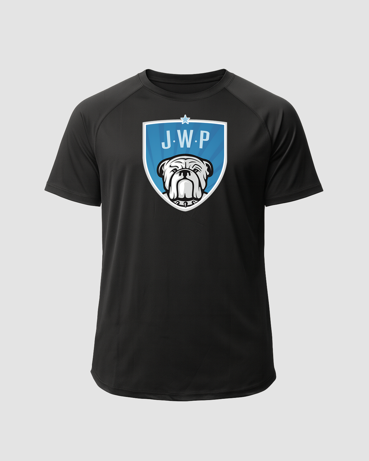 JWP Football - Black Tee - Full Front