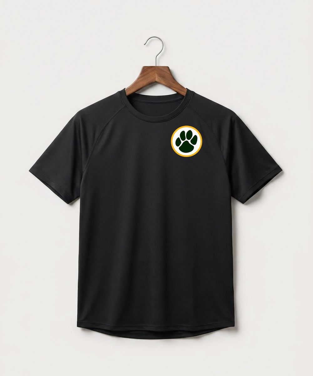 Ashwaubenon High School Basketball (Boys) - Black Tee - Left Chest