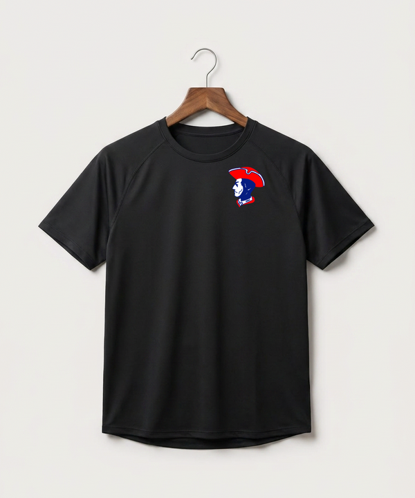 Hills-Beaver Creek High School Volleyball (Girls) - Black Tee - Left Chest