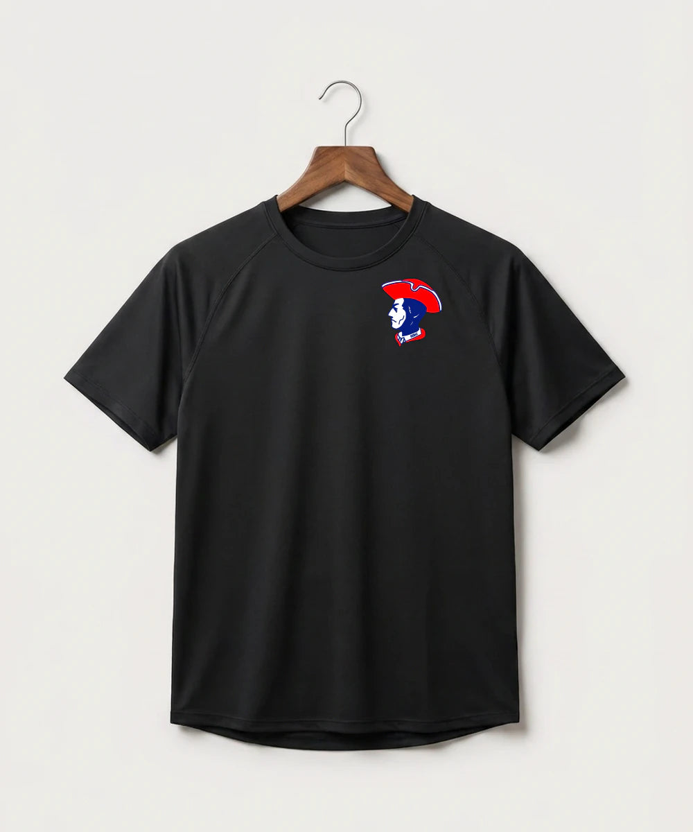 Hills-Beaver Creek High School Volleyball (Girls) - Black Tee - Left Chest