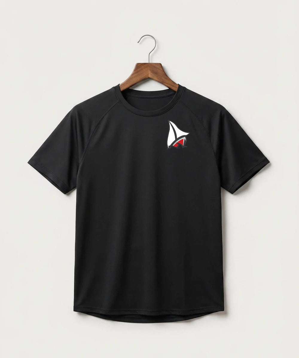 Detroit Lakes Community High School Football (Boys) - Black Tee - Left Chest
