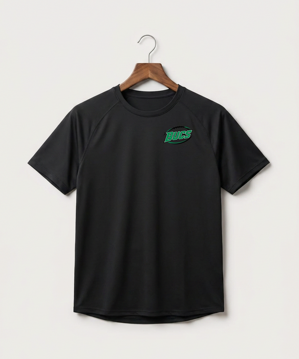 Waterville-Elysian-Morristown High School Football (Boys) - Black Tee - Left Chest
