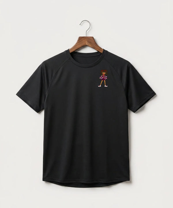 Independence High School Cheer Team - Black Tee - Left Chest