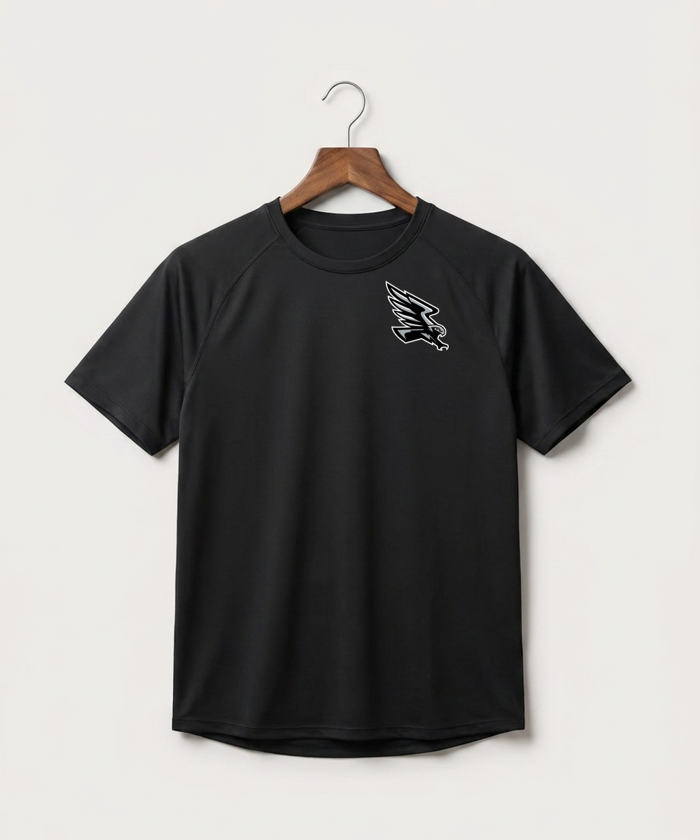 Red Rock Central High School Football (Boys) - Black Tee - Left Chest