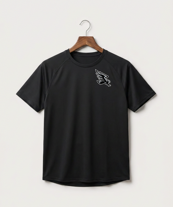 Red Rock Central High School Football (Boys) - Black Tee - Left Chest