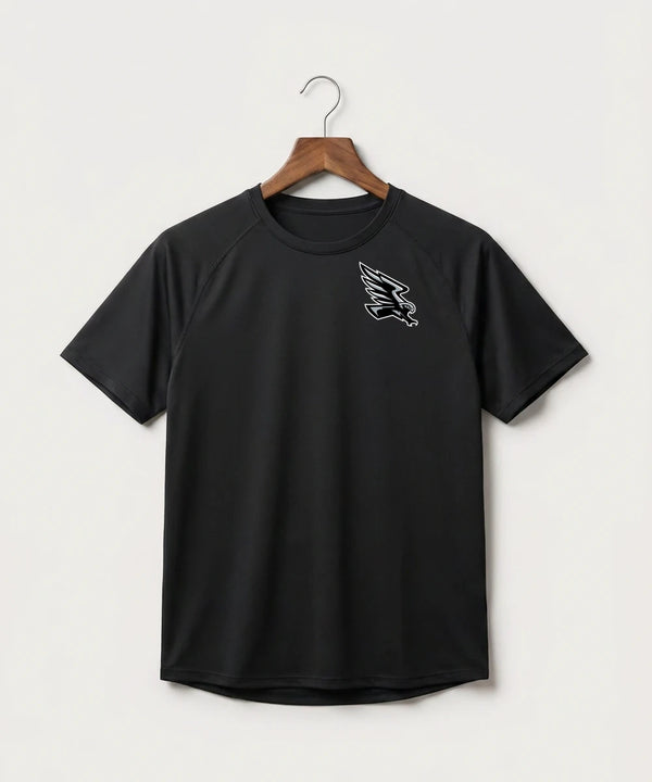 Red Rock Central High School Football (Boys) - Black Tee - Left Chest