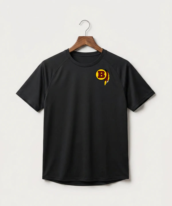 Benson High School Football (Boys) - Black Tee - Left Chest