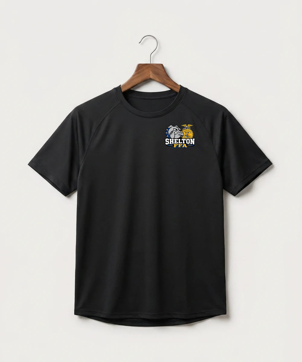 Shelton High School FFA general - Black Tee - Left Chest