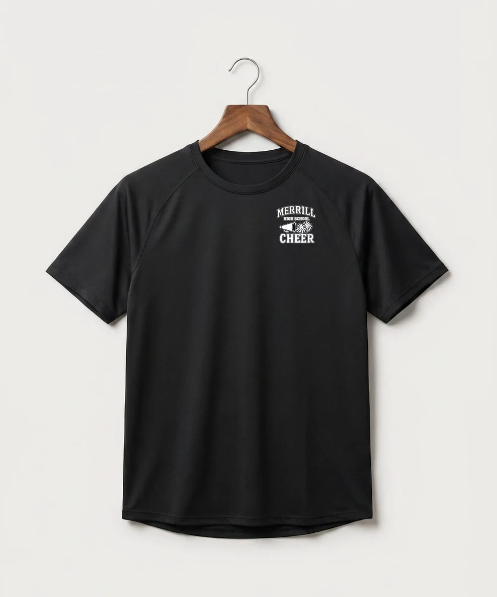 Merrill Dance and Cheer - Black Tee - Left Chest