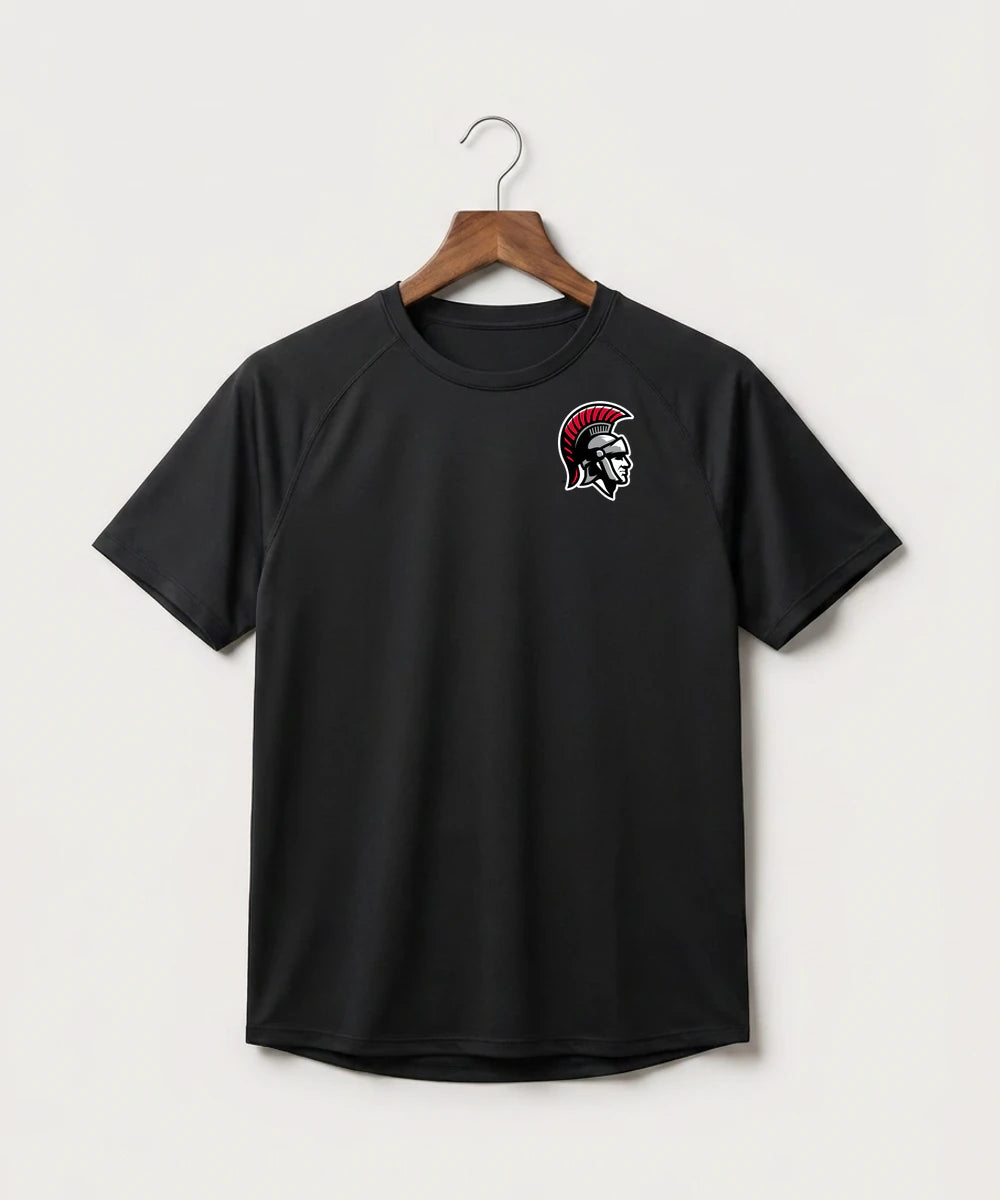 Worthington High School Football (Boys) - Black Tee - Left Chest