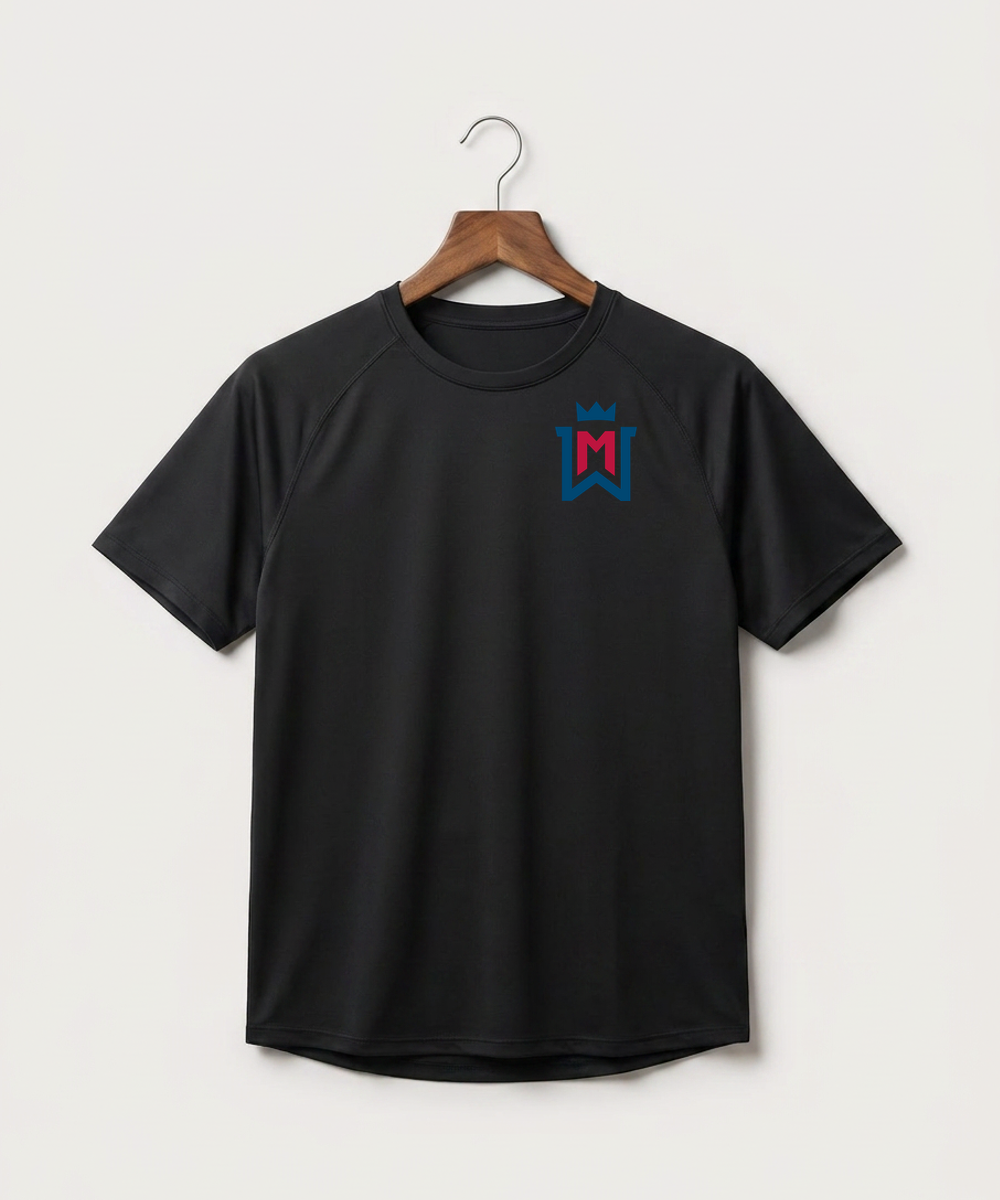 Watertown Mayer High School Football (Boys) - Black Tee - Left Chest