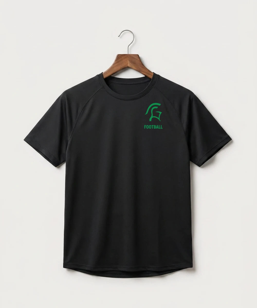La Crescent-Hokah High School Football (Boys) - Black Tee - Left Chest