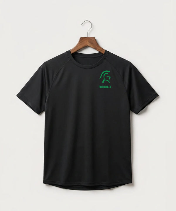 La Crescent-Hokah High School Football (Boys) - Black Tee - Left Chest