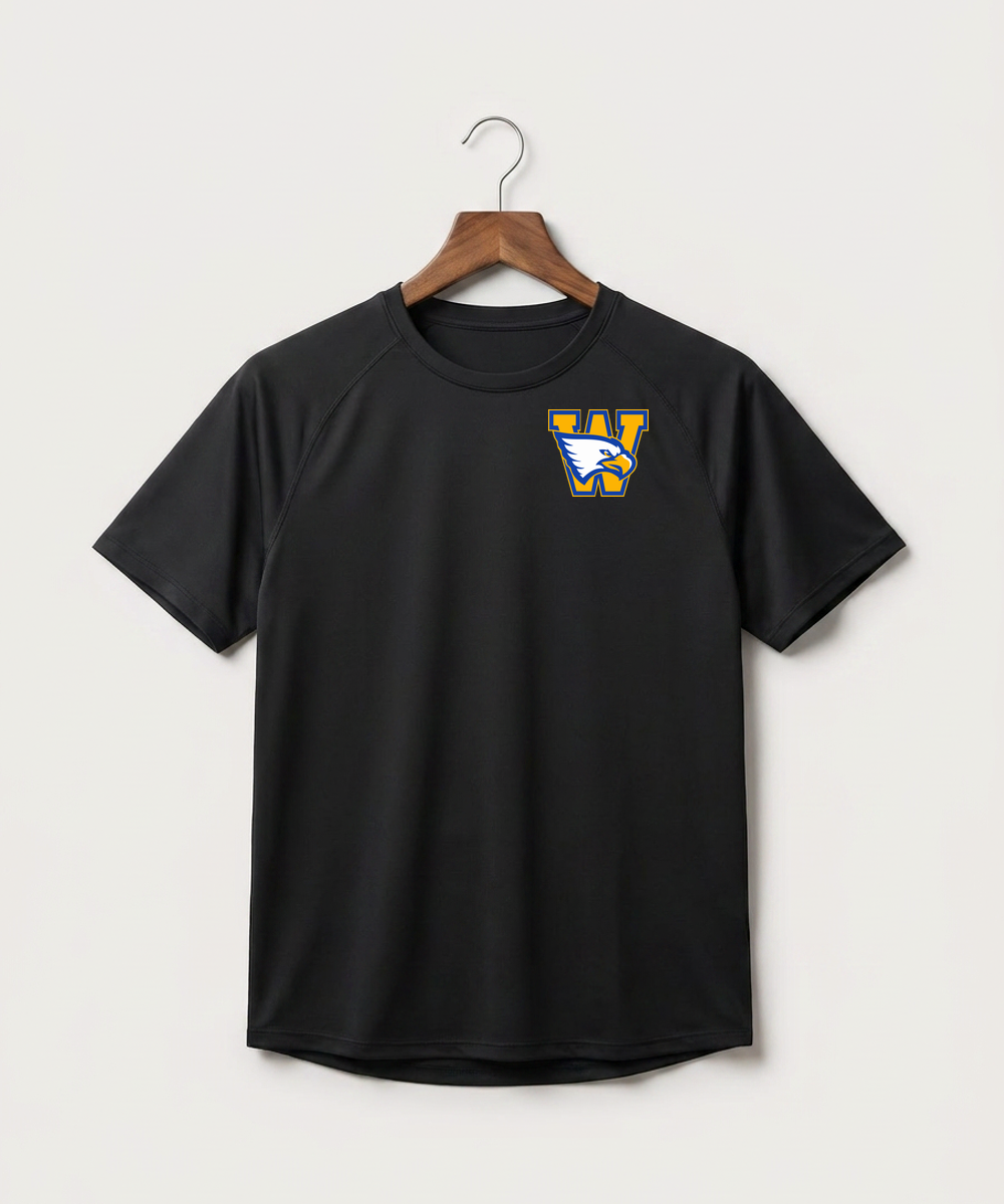 Windom Area High School Volleyball (Girls) - Black Tee - Left Chest