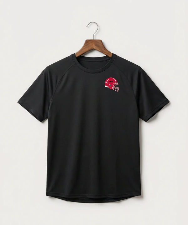 Detroit Lakes Community High School Football (Boys) - Black Tee - Left Chest