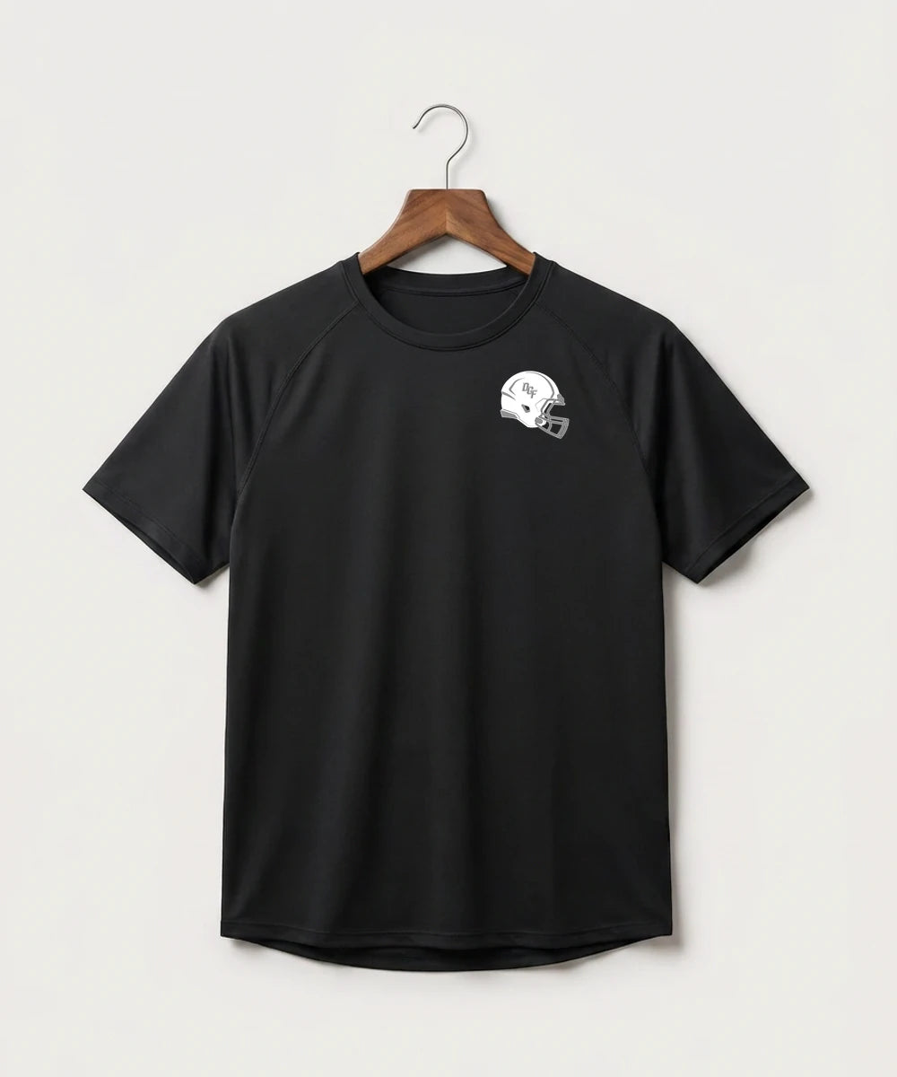 DGF High School Football (Boys) - Black Tee - Left Chest