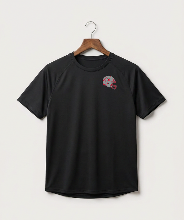 Hancock High School Football (Boys) - Black Tee - Left Chest