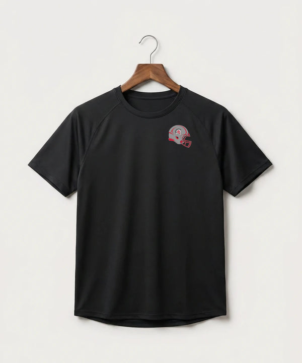 Hancock High School Football (Boys) - Black Tee - Left Chest