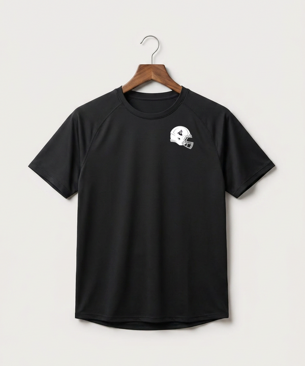 Heron Lake-Okabena High School Football (Boys) - Black Tee - Left Chest