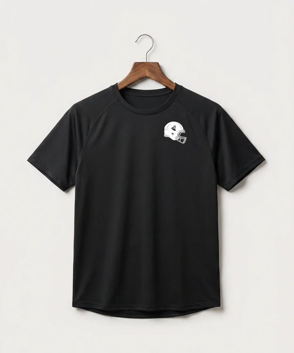Heron Lake-Okabena High School Football (Boys) - Black Tee - Left Chest
