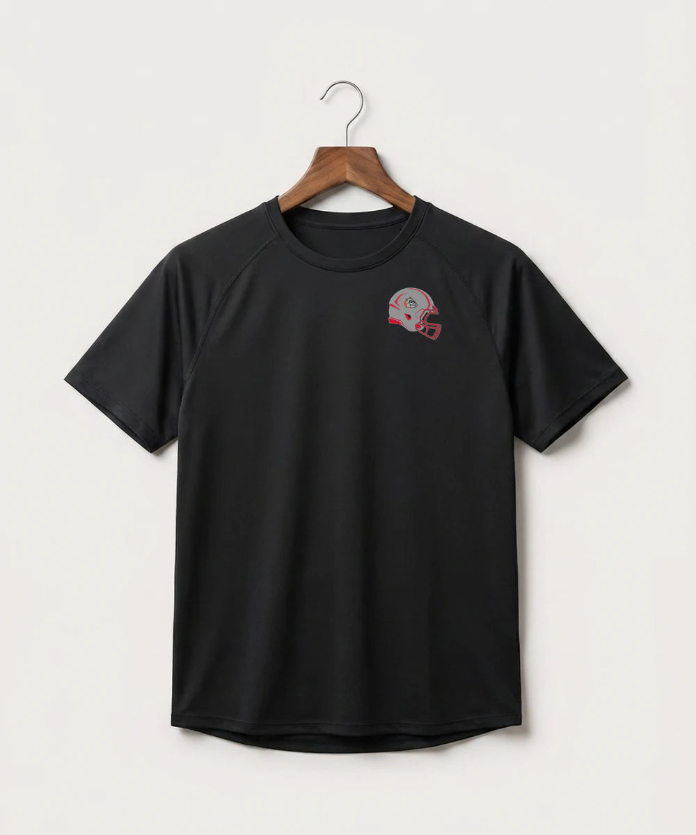 Otter Tail Central Football (Boys) - Black Tee - Left Chest